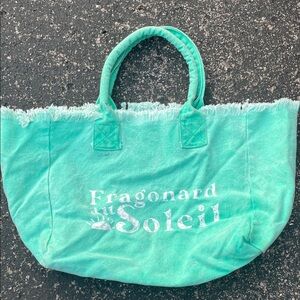 Fragonard Solieil Turquoise Tote Bag